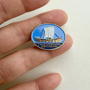 L'Anse aux Meadows Newfoundland Enamel Pin - VINTAGE, Collectible